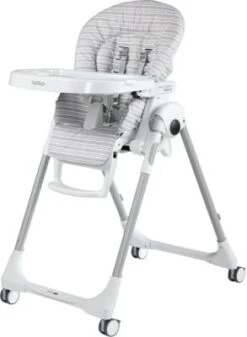 Peg Perego Hochstuhl Prima Pappa Follow Me, Linear Grey