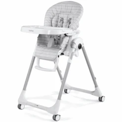 Peg Perego Hochstuhl Prima Pappa Follow Me Linear Grey